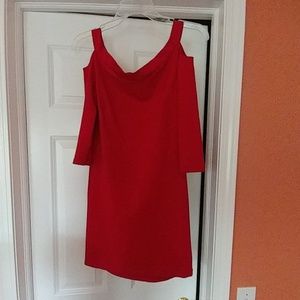 Boston proper cold shoulder dress